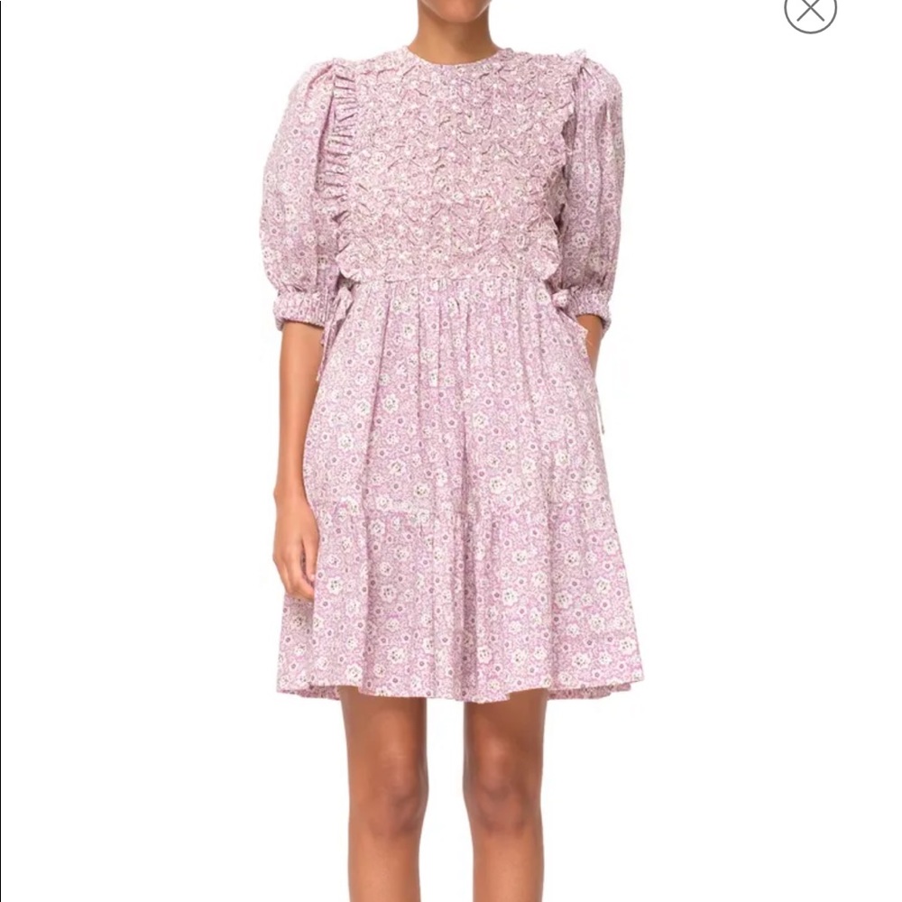 SEA New York Ida Puff Sleeve Cotton Dress
